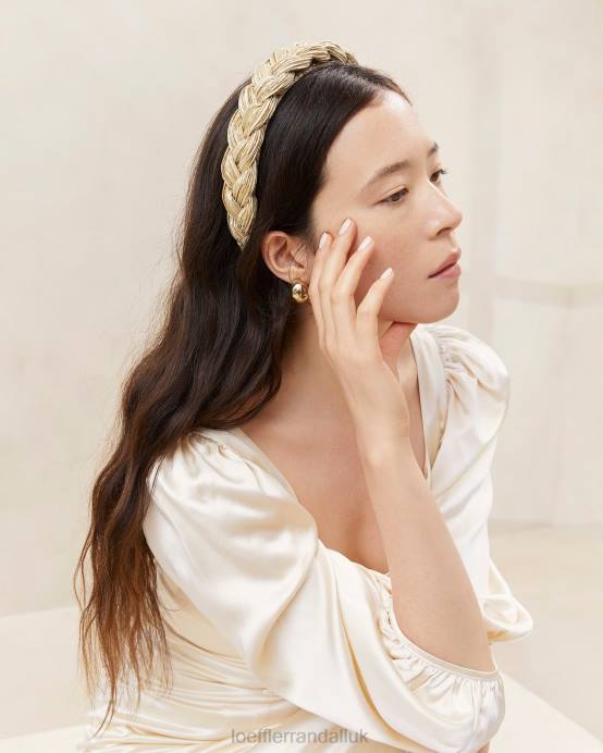 Accessories X82V139 Gold Women Loeffler Randall Lilac Braided Headband