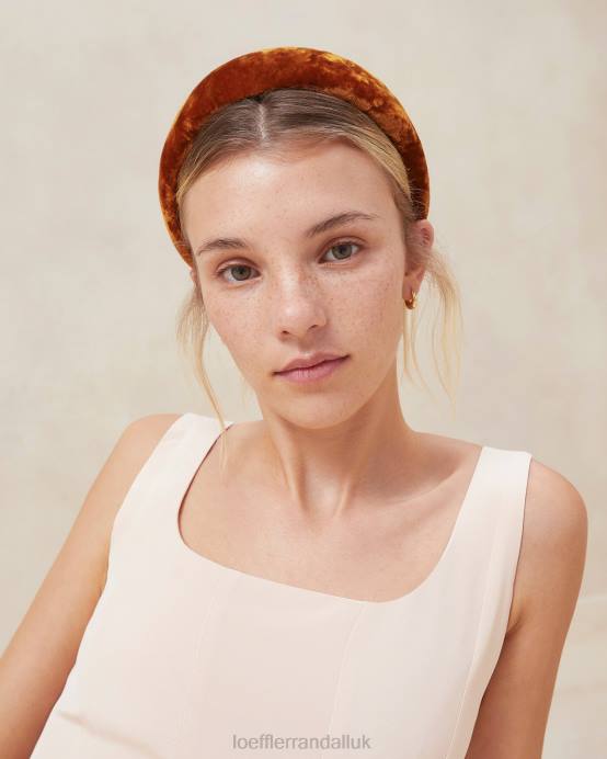 Accessories X82V145 Ochre Women Loeffler Randall Bellamy Velvet Headband