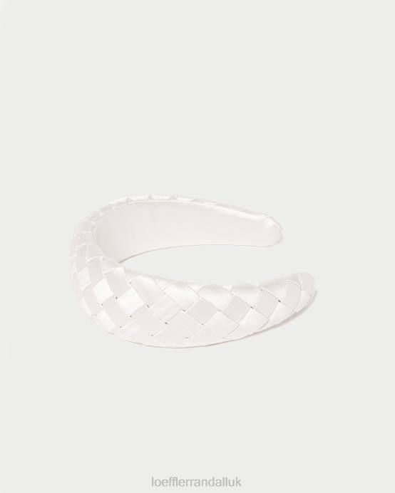 Accessories X82V146 Cream Women Loeffler Randall Everly Puffy Woven Headband