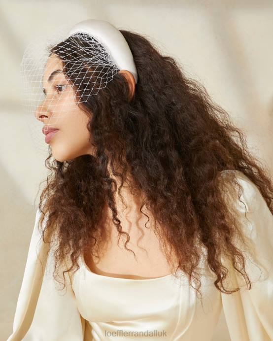Accessories X82V149 Cream Women Loeffler Randall Adora Veiled Headband