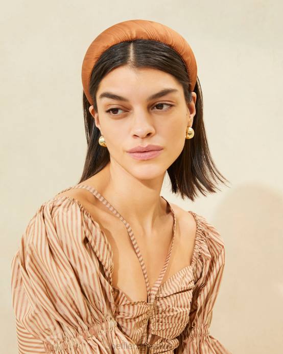 Accessories X82V153 Nutmeg Women Loeffler Randall Bellamy Moire Headband