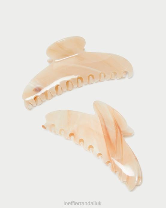 Accessories X82V157 Beige Marble Women Loeffler Randall Koda Hair Claw