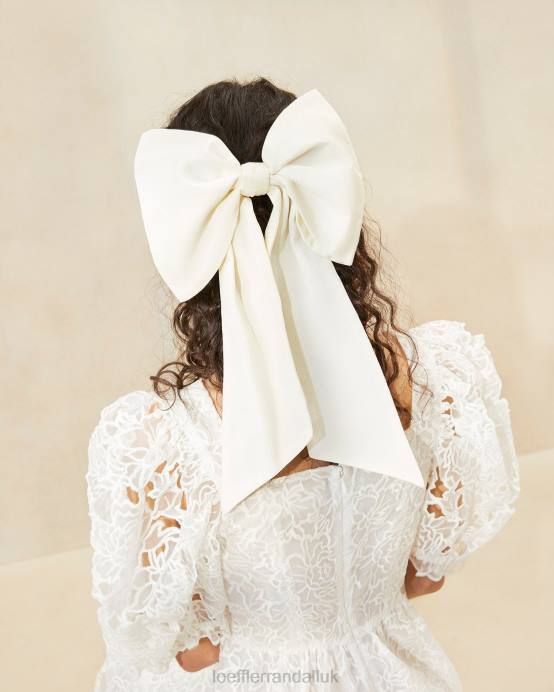 Accessories X82V160 Cream Women Loeffler Randall Cherie Oversized Hair Bow