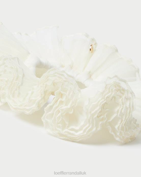 Accessories X82V161 Pearl Women Loeffler Randall Emmy Pleated Layer Scrunchie