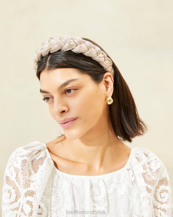 Accessories X82V164 Champagne Women Loeffler Randall Lilac Braided Headband