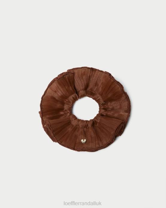 Accessories X82V166 Brown Women Loeffler Randall Emmy Pleated Layer Scrunchie