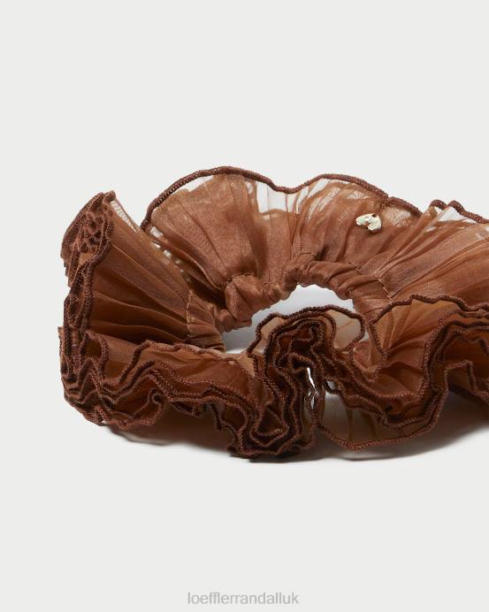 Accessories X82V166 Brown Women Loeffler Randall Emmy Pleated Layer Scrunchie