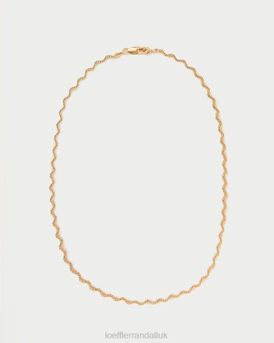 Accessories X82V403 Gold Women Loeffler Randall Fritzie Wave Necklace