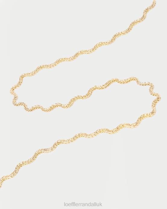 Accessories X82V403 Gold Women Loeffler Randall Fritzie Wave Necklace