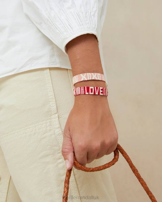 Accessories X82V406 Red/Pink Women Loeffler Randall Love XOXO Bracelets