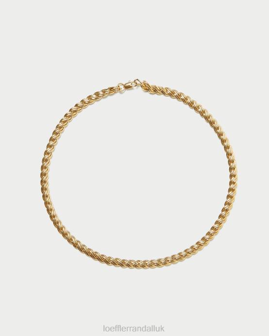 Accessories X82V409 Gold Women Loeffler Randall Allegra Lock Chain Necklace