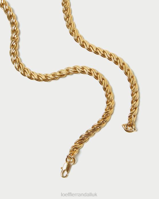 Accessories X82V409 Gold Women Loeffler Randall Allegra Lock Chain Necklace