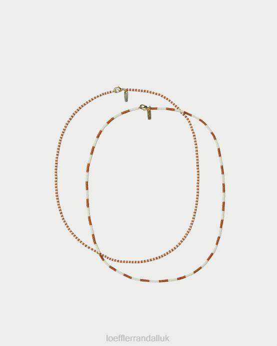 Accessories X82V410 Amber/Cream Multi Women Loeffler Randall Soo Cream Necklace Set