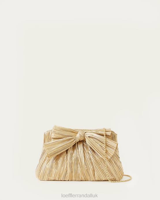 Bags X82V333 Gold Women Loeffler Randall Rayne Bow Clutch