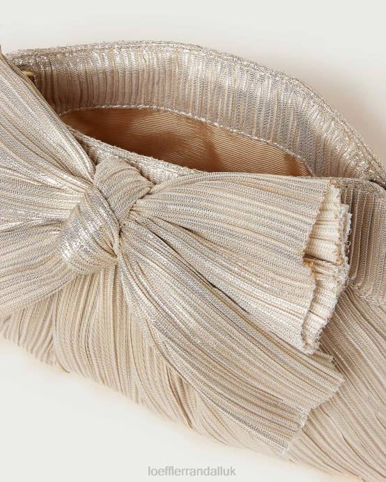 Bags X82V334 Platinum Women Loeffler Randall Rayne Bow Clutch