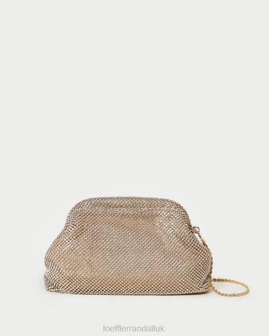 Bags X82V337 Gold Women Loeffler Randall Doreen Diamante Frame Pouch
