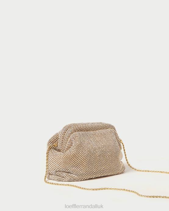 Bags X82V337 Gold Women Loeffler Randall Doreen Diamante Frame Pouch