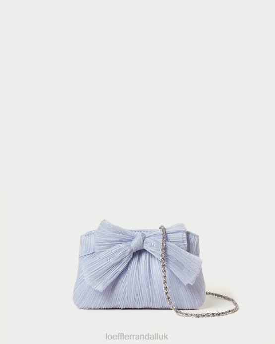 Bags X82V339 Blue Women Loeffler Randall Rochelle Mini Bow Clutch