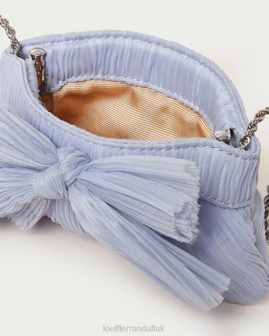 Bags X82V339 Blue Women Loeffler Randall Rochelle Mini Bow Clutch