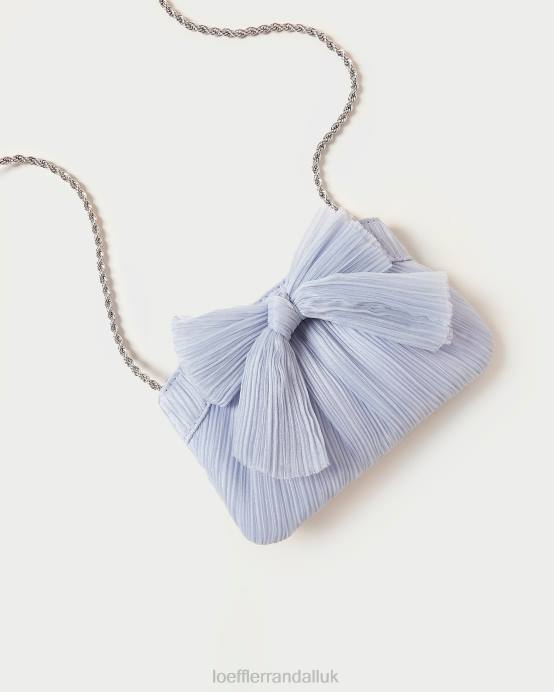 Bags X82V339 Blue Women Loeffler Randall Rochelle Mini Bow Clutch