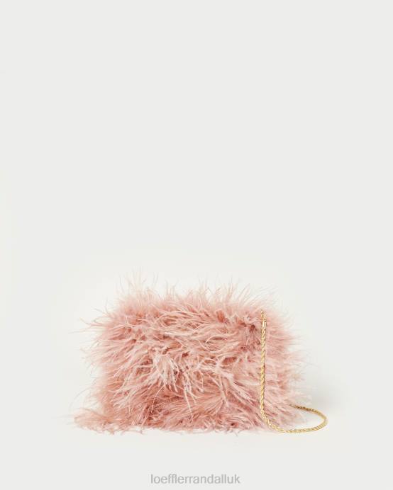 Bags X82V343 Blush Women Loeffler Randall Zahara Mini Feather Pouch