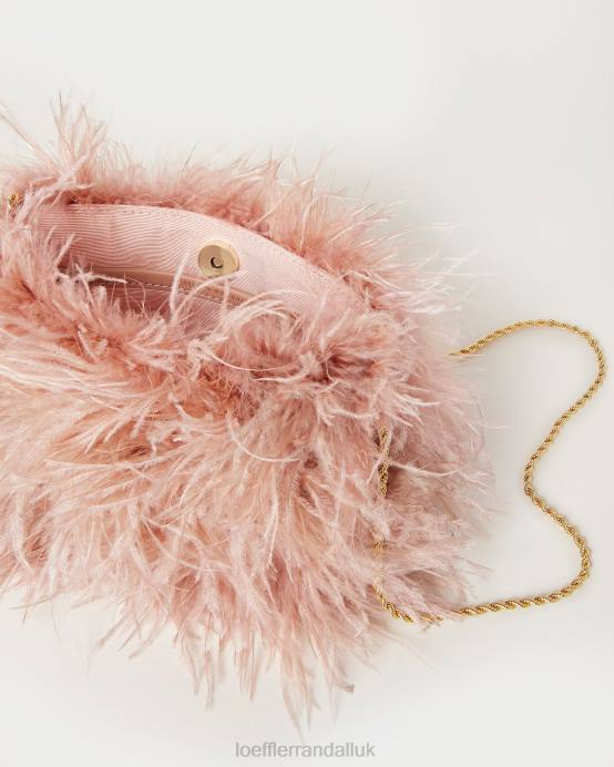 Bags X82V343 Blush Women Loeffler Randall Zahara Mini Feather Pouch
