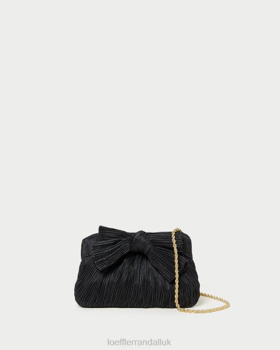 Bags X82V349 Black Women Loeffler Randall Rochelle Mini Bow Clutch