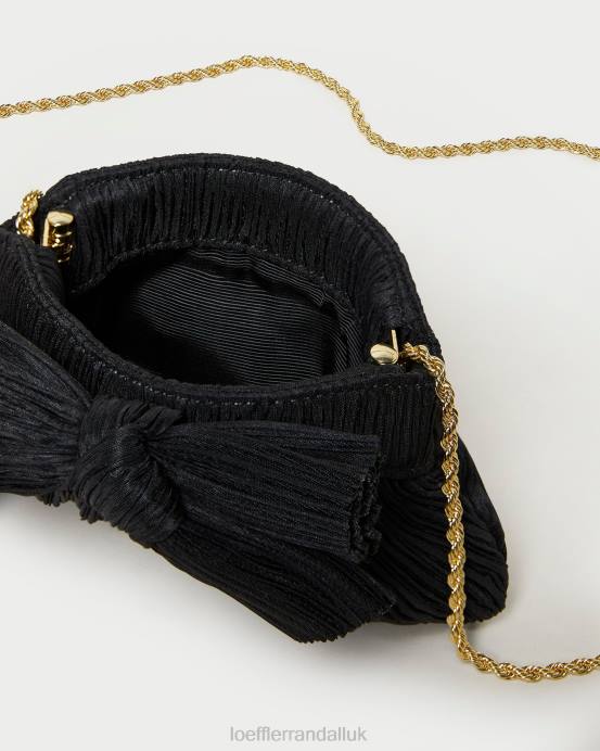 Bags X82V349 Black Women Loeffler Randall Rochelle Mini Bow Clutch
