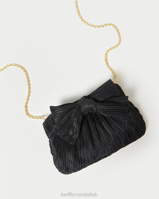 Bags X82V349 Black Women Loeffler Randall Rochelle Mini Bow Clutch
