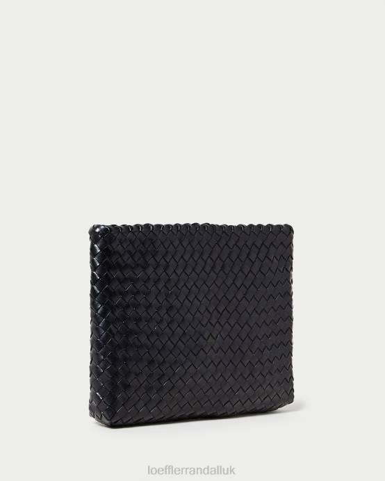 Bags X82V352 Black Women Loeffler Randall Marissa Flat Woven Clutch