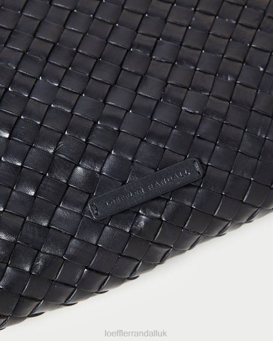 Bags X82V352 Black Women Loeffler Randall Marissa Flat Woven Clutch