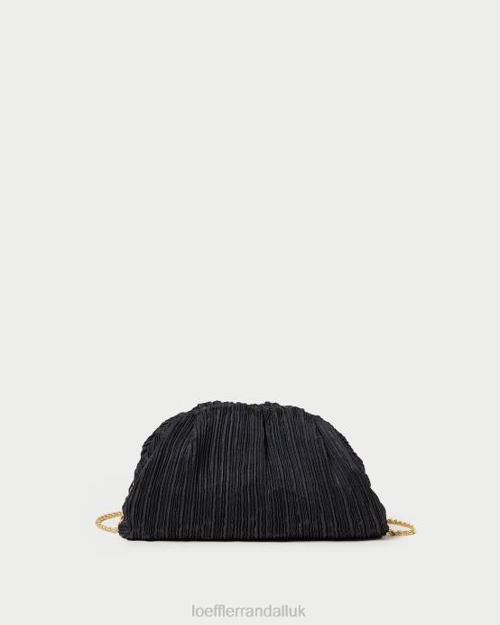 Bags X82V354 Black Women Loeffler Randall Bailey Pleated Dome Clutch
