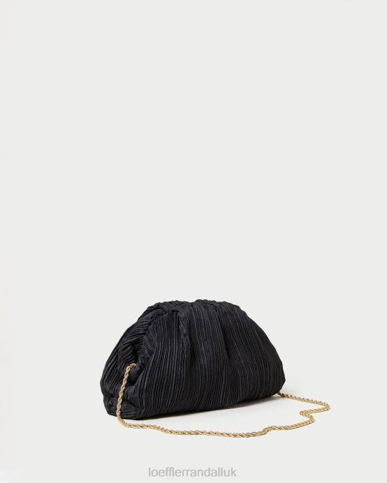 Bags X82V354 Black Women Loeffler Randall Bailey Pleated Dome Clutch