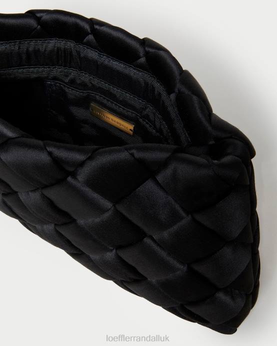 Bags X82V355 Black Women Loeffler Randall Aviva Woven Puff Clutch