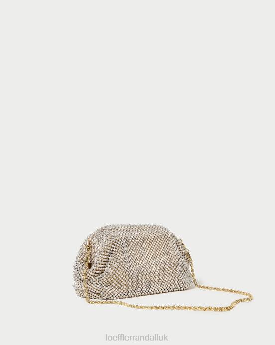 Bags X82V356 Gold Women Loeffler Randall Doris Diamante Mini Pouch