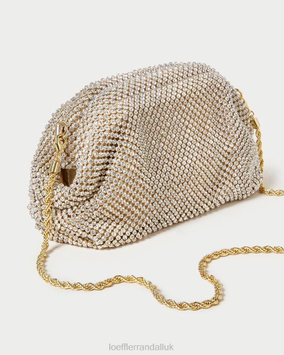Bags X82V356 Gold Women Loeffler Randall Doris Diamante Mini Pouch