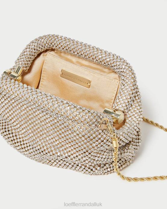Bags X82V356 Gold Women Loeffler Randall Doris Diamante Mini Pouch