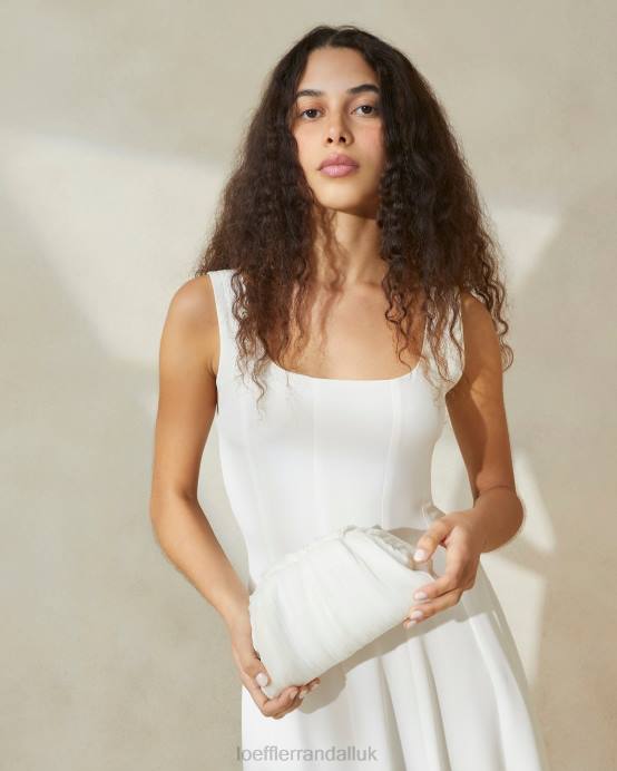 Bags X82V360 Pearl Women Loeffler Randall Bailey Pleated Dome Clutch