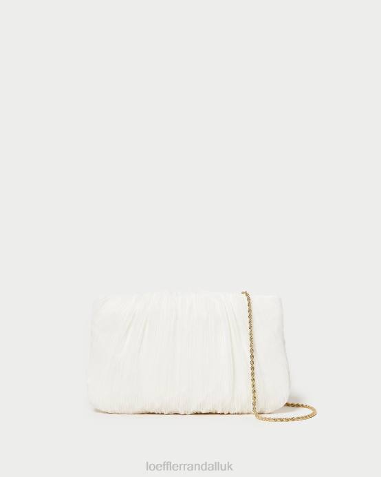 Bags X82V362 Pearl Women Loeffler Randall Brit Flat Pleated Clutch