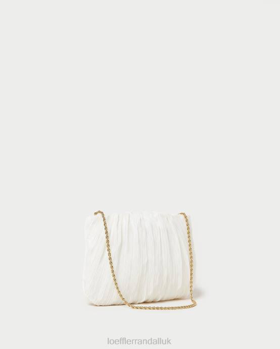 Bags X82V362 Pearl Women Loeffler Randall Brit Flat Pleated Clutch
