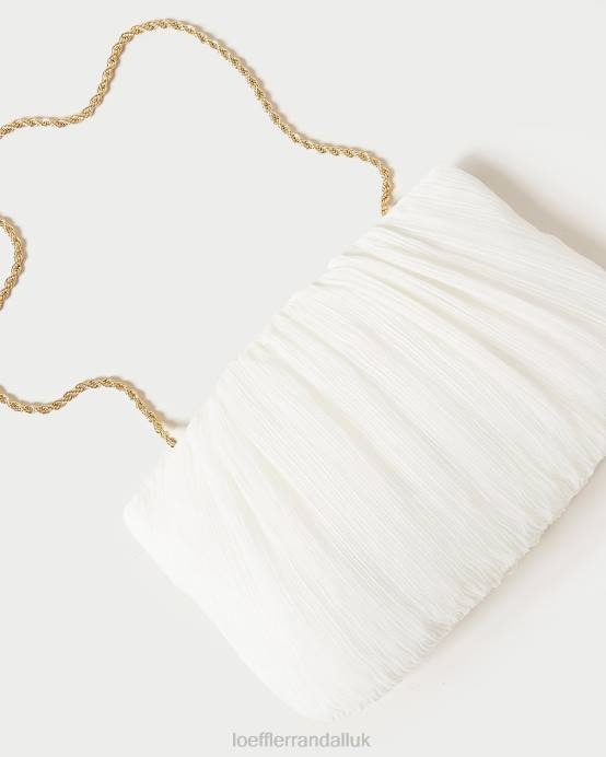 Bags X82V362 Pearl Women Loeffler Randall Brit Flat Pleated Clutch