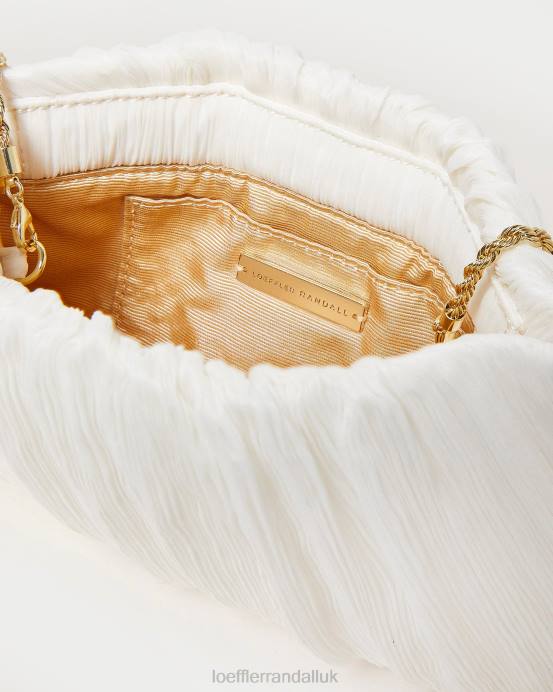 Bags X82V362 Pearl Women Loeffler Randall Brit Flat Pleated Clutch