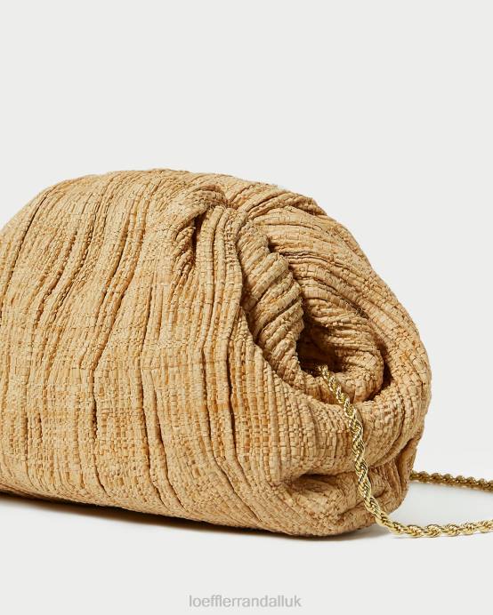 Bags X82V367 Natural Women Loeffler Randall Bailey Pleated Dome Clutch