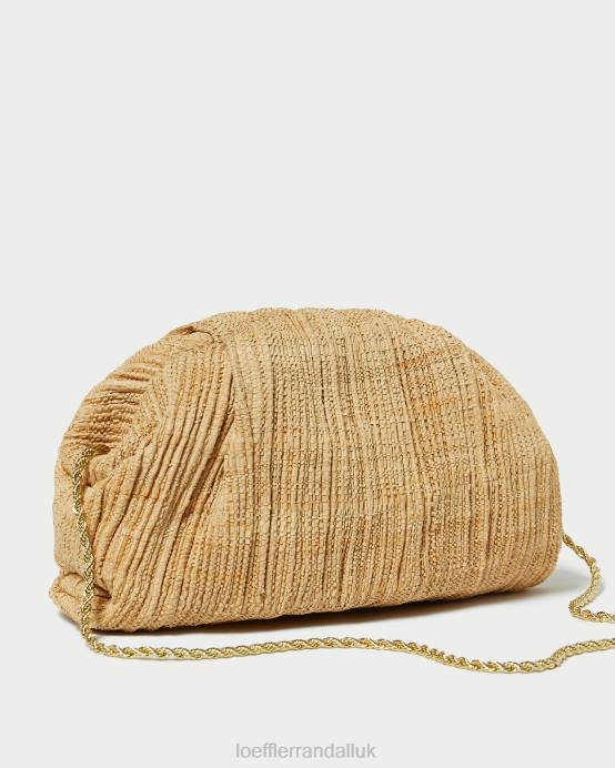 Bags X82V367 Natural Women Loeffler Randall Bailey Pleated Dome Clutch