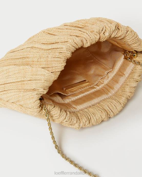 Bags X82V368 Natural Women Loeffler Randall Brit Flat Pleated Clutch