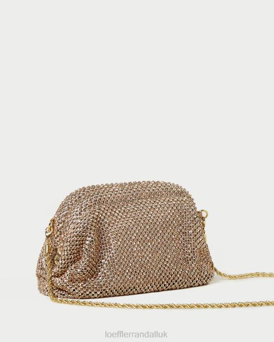 Bags X82V369 Light Peach Women Loeffler Randall Doris Diamante Mini Pouch