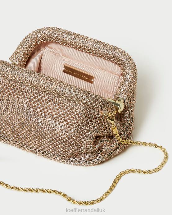 Bags X82V369 Light Peach Women Loeffler Randall Doris Diamante Mini Pouch
