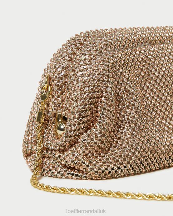 Bags X82V369 Light Peach Women Loeffler Randall Doris Diamante Mini Pouch