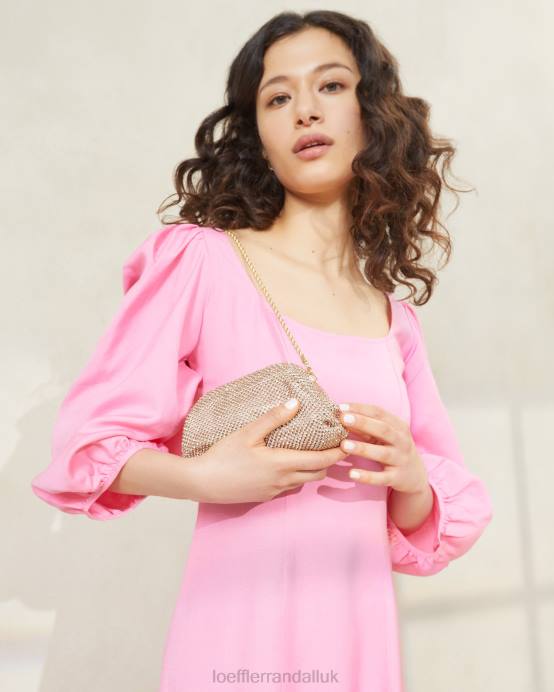 Bags X82V369 Light Peach Women Loeffler Randall Doris Diamante Mini Pouch