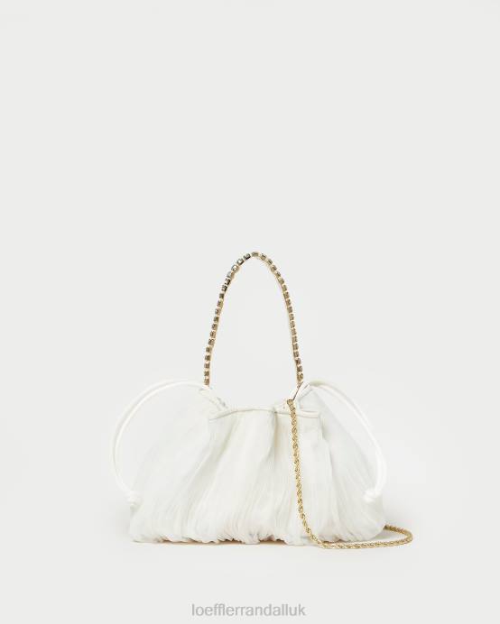Bags X82V371 Pearl Women Loeffler Randall Layne Rhinestone Pleated Pouch